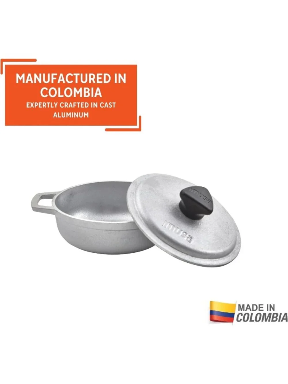 Traditional Colombian Mini Calderos Set - 4 Piece 0.5Qt Dutch Ovens for Cooking
